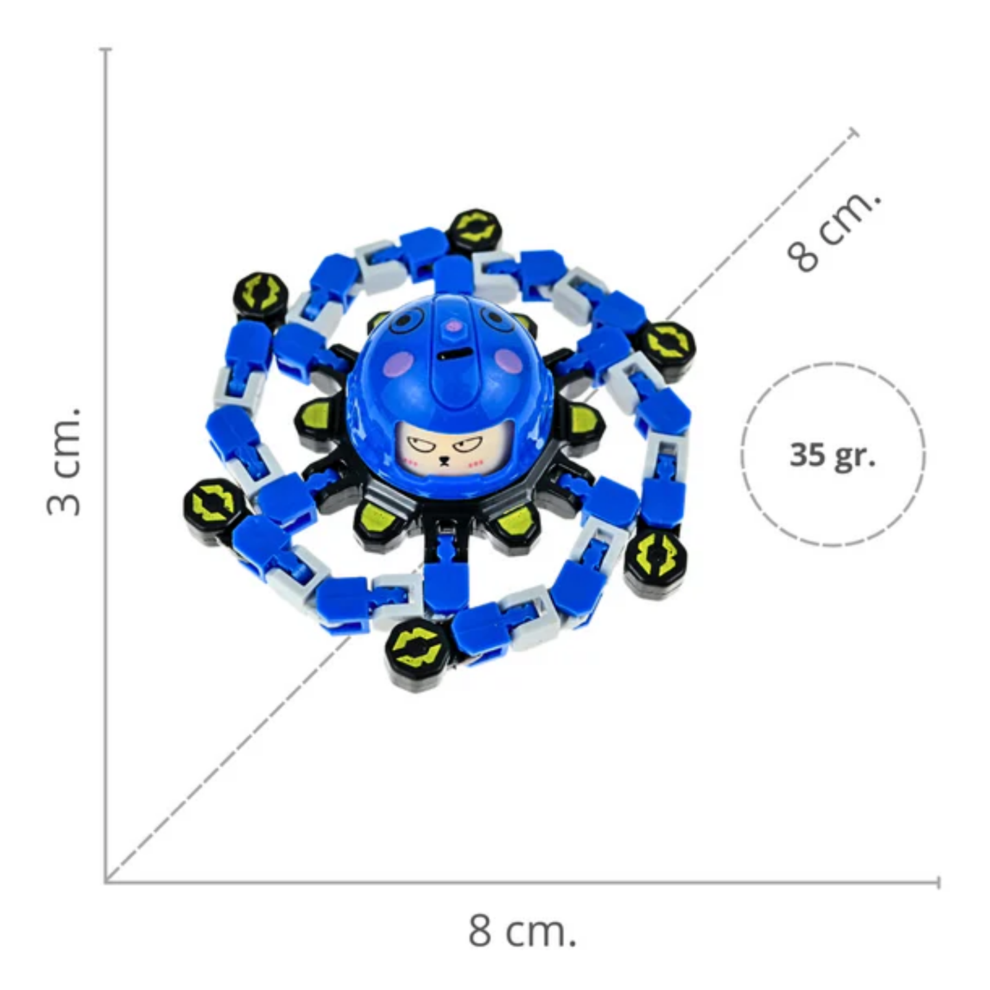 Fidget Spinner Transformable Antiestrés 2X