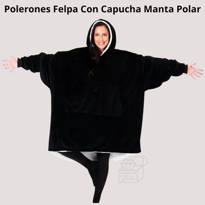 Polerones Felpa Con Capucha Manta Polar
