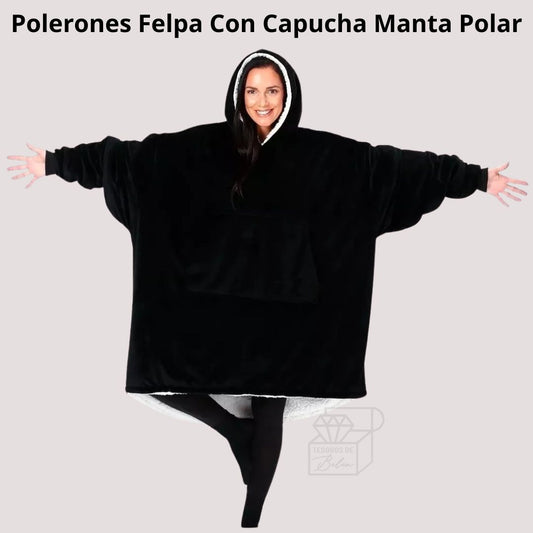 Polerones Felpa Con Capucha Manta Polar