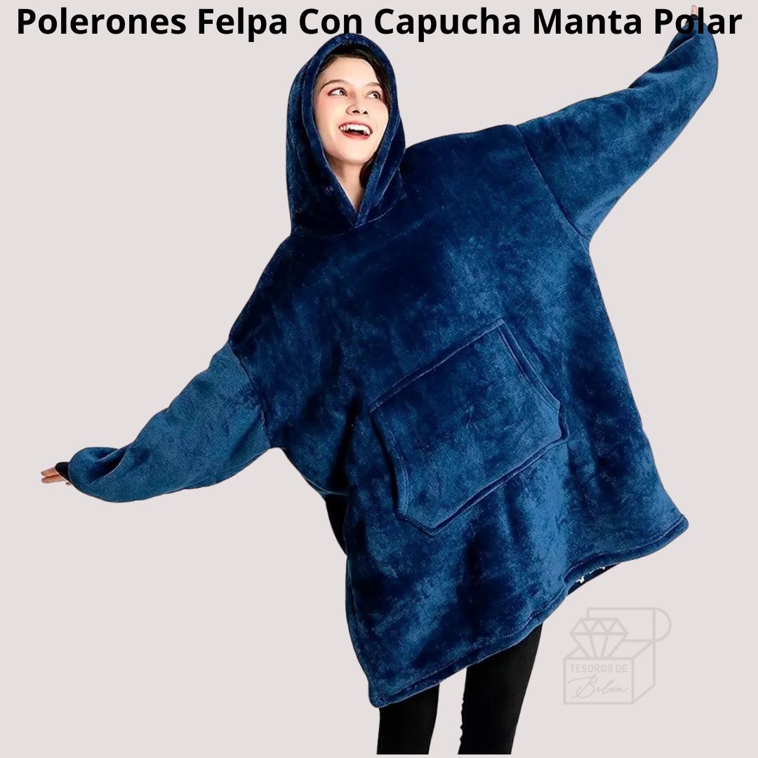 Polerones Felpa Con Capucha Manta Polar