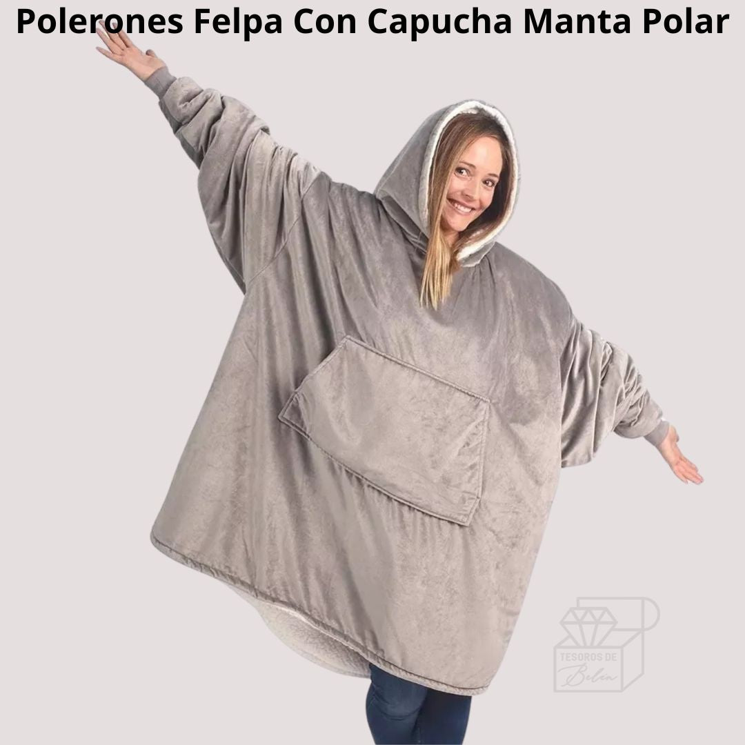 Polerones Felpa Con Capucha Manta Polar