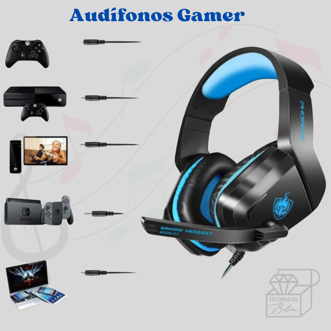 🎵💫Auriculares Gamer Micrófono Phoinkas H1🎹