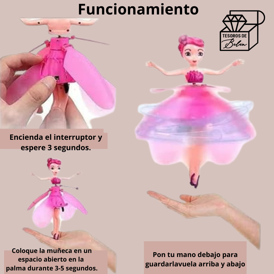 💖Gli™Hada Voladora Recargable Con Sensor🎀
