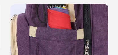 Mochila 3 En 1 Pañalera Cuna Y Mudador P