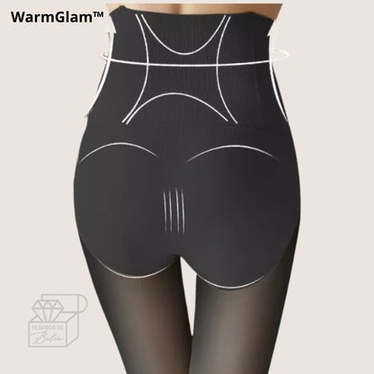 WarmGlam™Pantys Efecto Piel Con Faja Levanta Cola