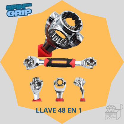 SpinGrip™Llave Universal48 En 1