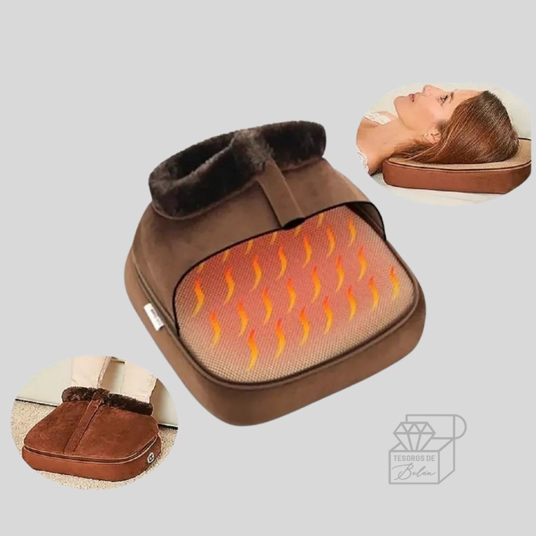 🦶Masajeador Calienta Pies Termico 2 en 1💫