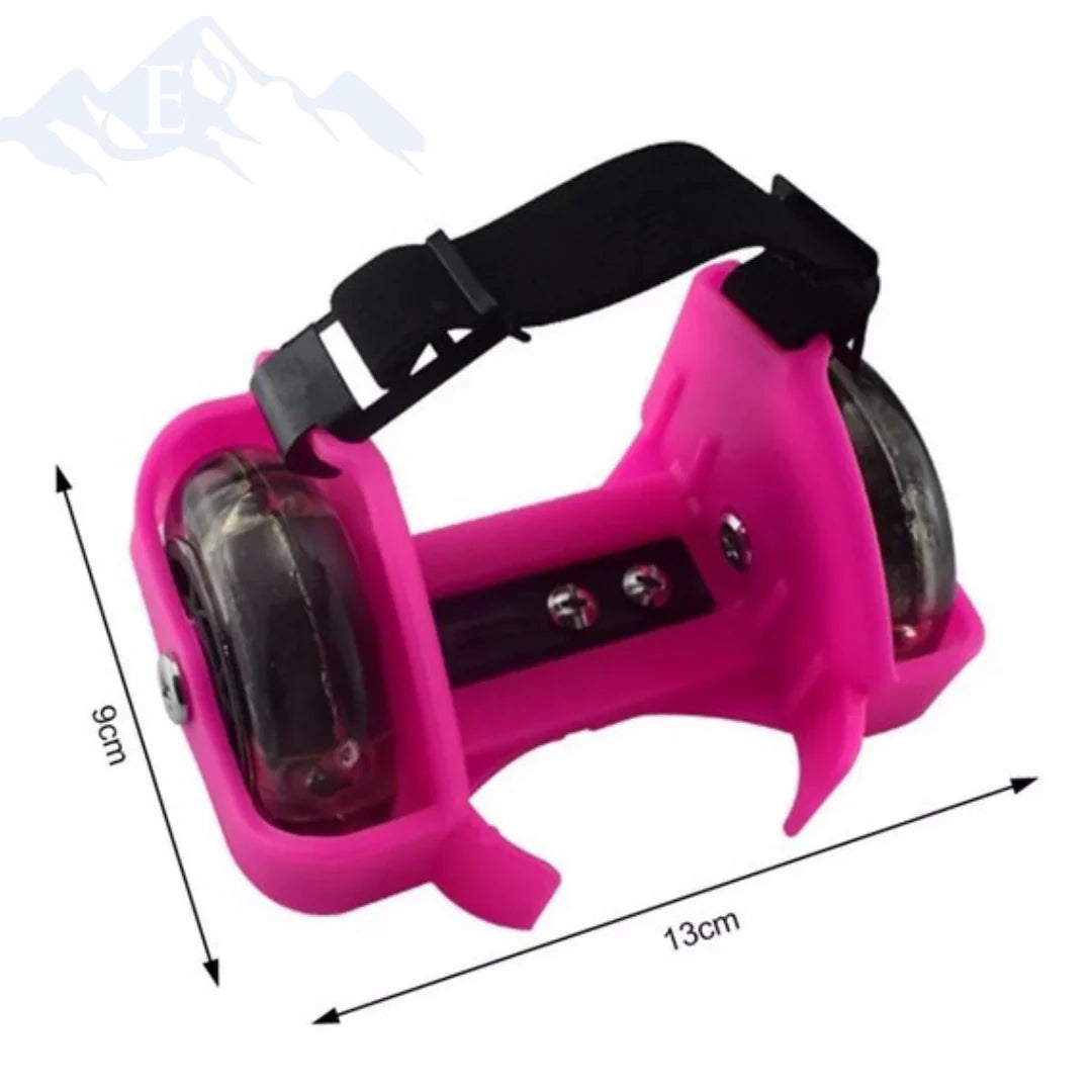 Patines Ajustables para zapatillas + luz